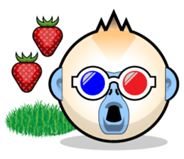 Snub Nose Stickers - Golden Monkey Emoji sticker #14668350