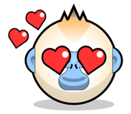 Snub Nose Stickers - Golden Monkey Emoji sticker #14668352