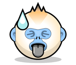 Snub Nose Stickers - Golden Monkey Emoji sticker #14668354