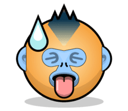 Snub Nose Stickers - Golden Monkey Emoji sticker #14668355