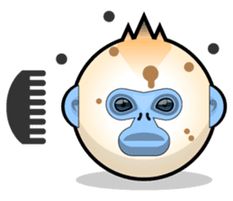 Snub Nose Stickers - Golden Monkey Emoji sticker #14668356