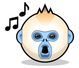 Snub Nose Stickers - Golden Monkey Emoji sticker #14668358