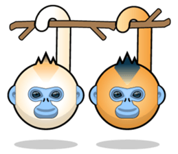 Snub Nose Stickers - Golden Monkey Emoji sticker #14668360