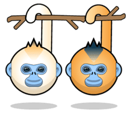 Snub Nose Stickers - Golden Monkey Emoji sticker #14668360