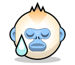 Snub Nose Stickers - Golden Monkey Emoji sticker #14668362