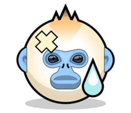 Snub Nose Stickers - Golden Monkey Emoji sticker #14668364