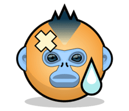 Snub Nose Stickers - Golden Monkey Emoji sticker #14668365
