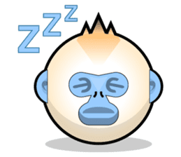 Snub Nose Stickers - Golden Monkey Emoji sticker #14668366