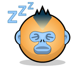 Snub Nose Stickers - Golden Monkey Emoji sticker #14668367
