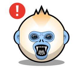 Snub Nose Stickers - Golden Monkey Emoji sticker #14668368