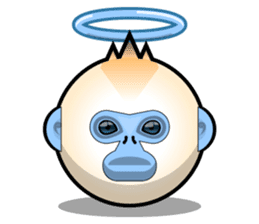 Snub Nose Stickers - Golden Monkey Emoji sticker #14668370