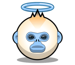 Snub Nose Stickers - Golden Monkey Emoji sticker #14668370