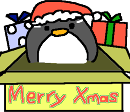 snowpenguin xmas sticker #14669056