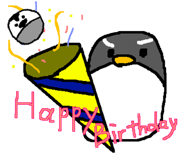 snowpenguin xmas sticker #14669062