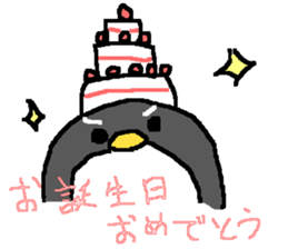 snowpenguin xmas sticker #14669064