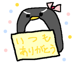 snowpenguin xmas sticker #14669069