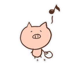pig with FRIENDS sticker #14669565