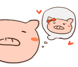 pig with FRIENDS sticker #14669577