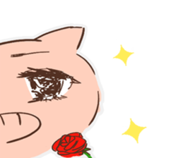 pig with FRIENDS sticker #14669578