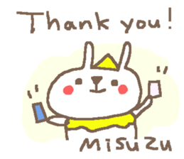 Misuzu cute rabbit stickers! sticker #14669836