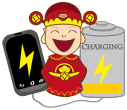 God of Wealth around sticker #14670392