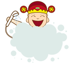 God of Wealth around sticker #14670393