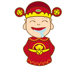 God of Wealth around sticker #14670397