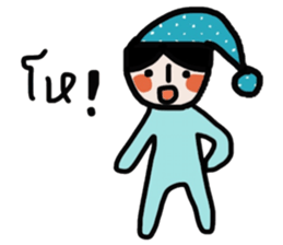 Blue kid sticker #14671481