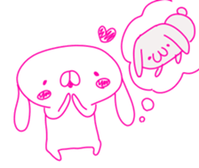 HIKAUSA rabbit sticker 3 sticker #14671549