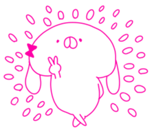 HIKAUSA rabbit sticker 3 sticker #14671556