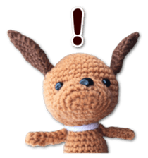 Dog including the knitting sticker #14672878