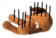 Dog including the knitting sticker #14672892