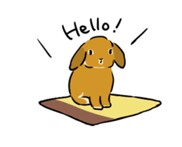 Schinako's Happy Bunnies vol.2 English sticker #14673063