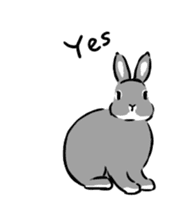 Schinako's Happy Bunnies vol.2 English sticker #14673067
