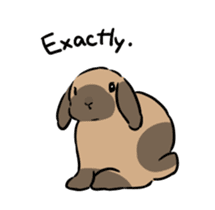 Schinako's Happy Bunnies vol.2 English sticker #14673070