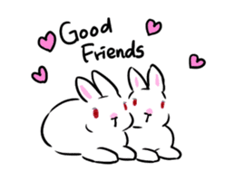 Schinako's Happy Bunnies vol.2 English sticker #14673072