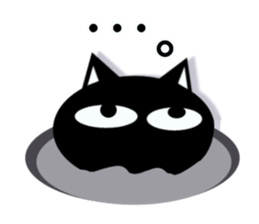 Cute Black and white cats sticker #14673426