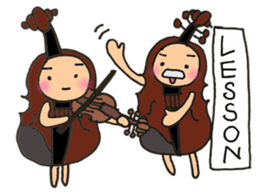 Violin Sticker sticker #14673886