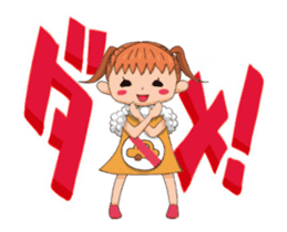 Miharu area road safety character sticker #14674208