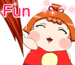 Lovely Loose Fuw Baby Chinese Clothing. sticker #14674572