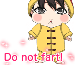 Lovely Loose Fuw Baby Chinese Clothing. sticker #14674578