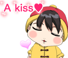 Lovely Loose Fuw Baby Chinese Clothing. sticker #14674594