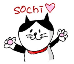 Sochi cat sticker #14676430