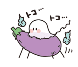 A ghost and boy sticker #14677651