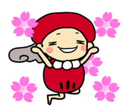 Daruma name is Yoshiko Engi 2 sticker #14678302