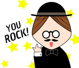 Classic hipster sticker #14678446