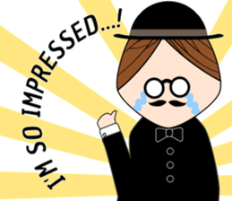 Classic hipster sticker #14678449