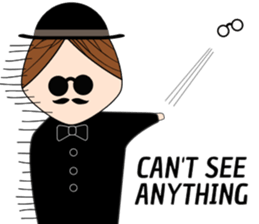 Classic hipster sticker #14678450