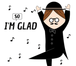 Classic hipster sticker #14678453