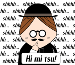 Classic hipster sticker #14678454